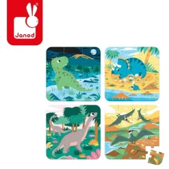 Puzzle progresywne Dinozaury - 4 układanki 3+