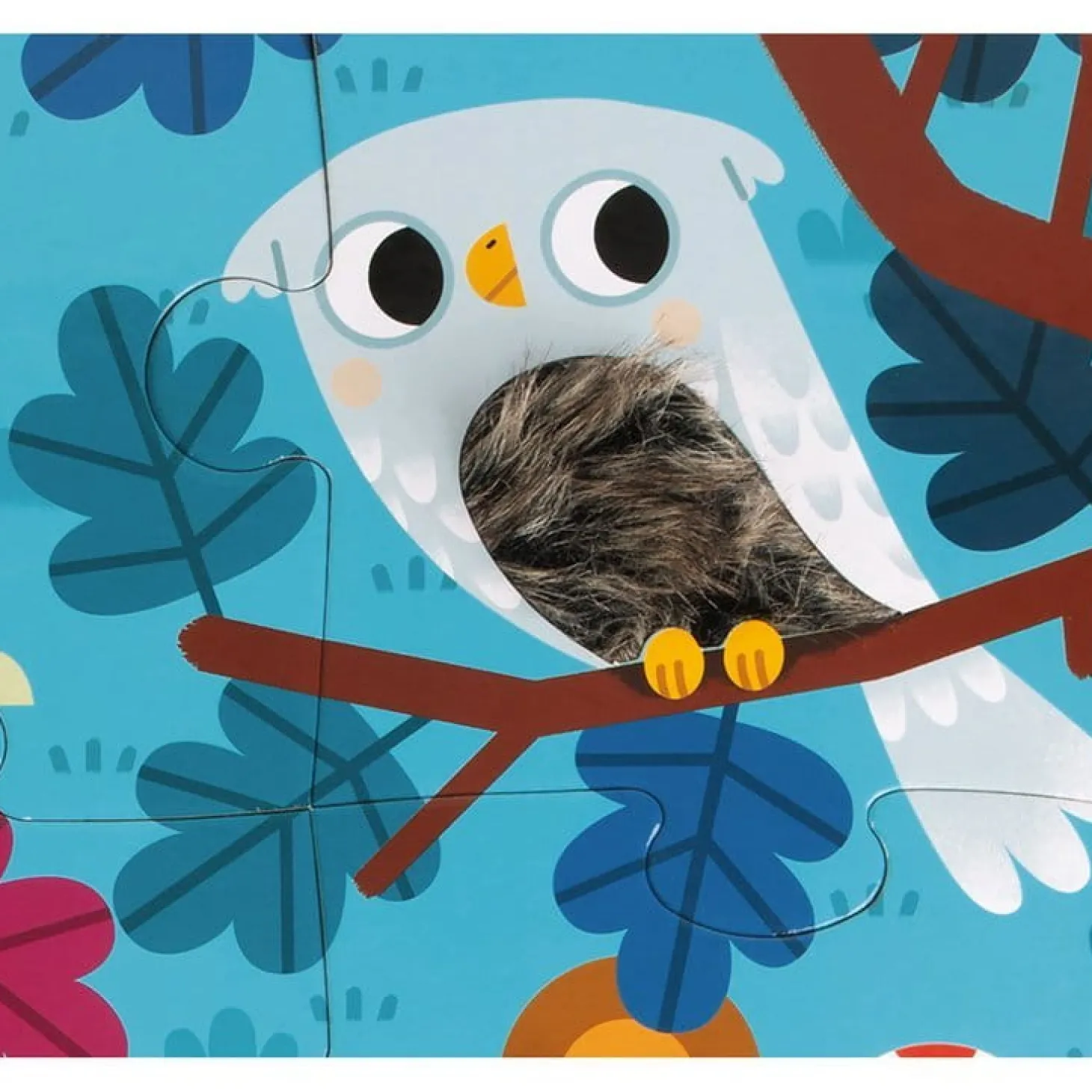 Puzzle sensoryczne 20 elementów Leśne zwierzęta