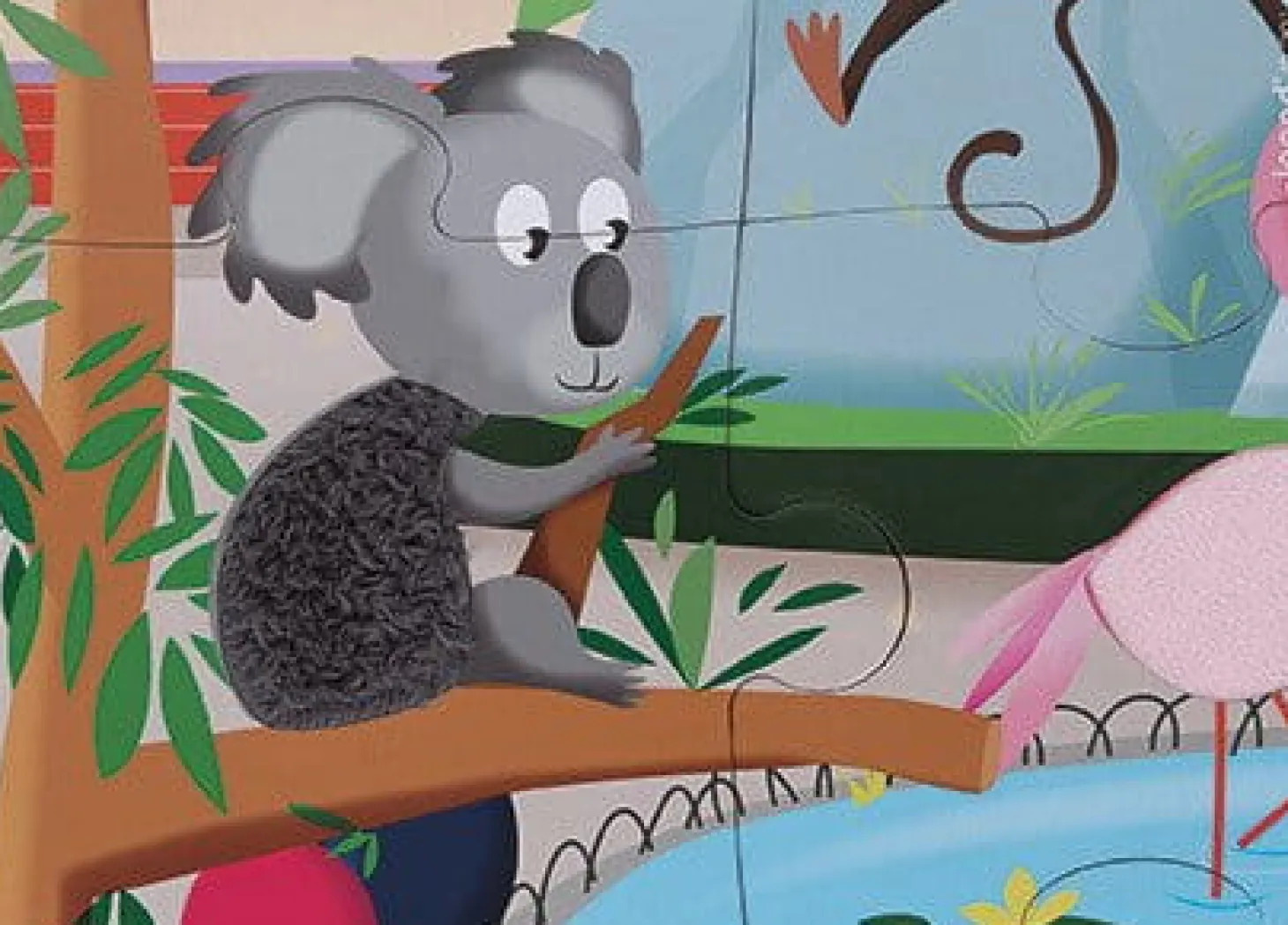Puzzle sensoryczne 20 elementów Wycieczka do zoo