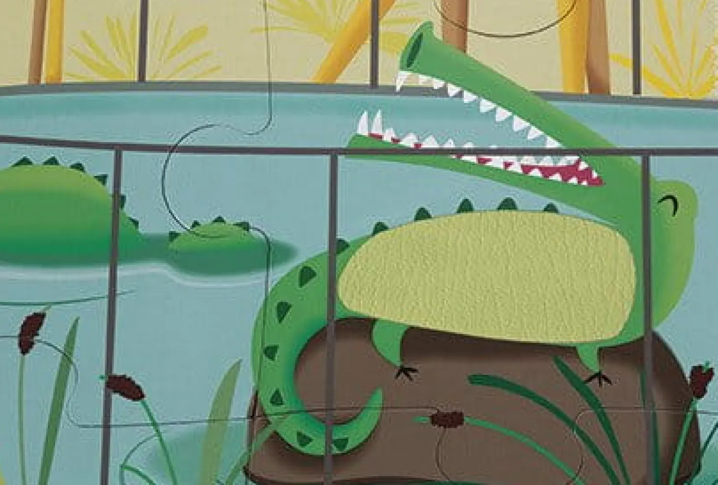 Puzzle sensoryczne 20 elementów Wycieczka do zoo