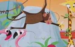 Puzzle sensoryczne 20 elementów Wycieczka do zoo