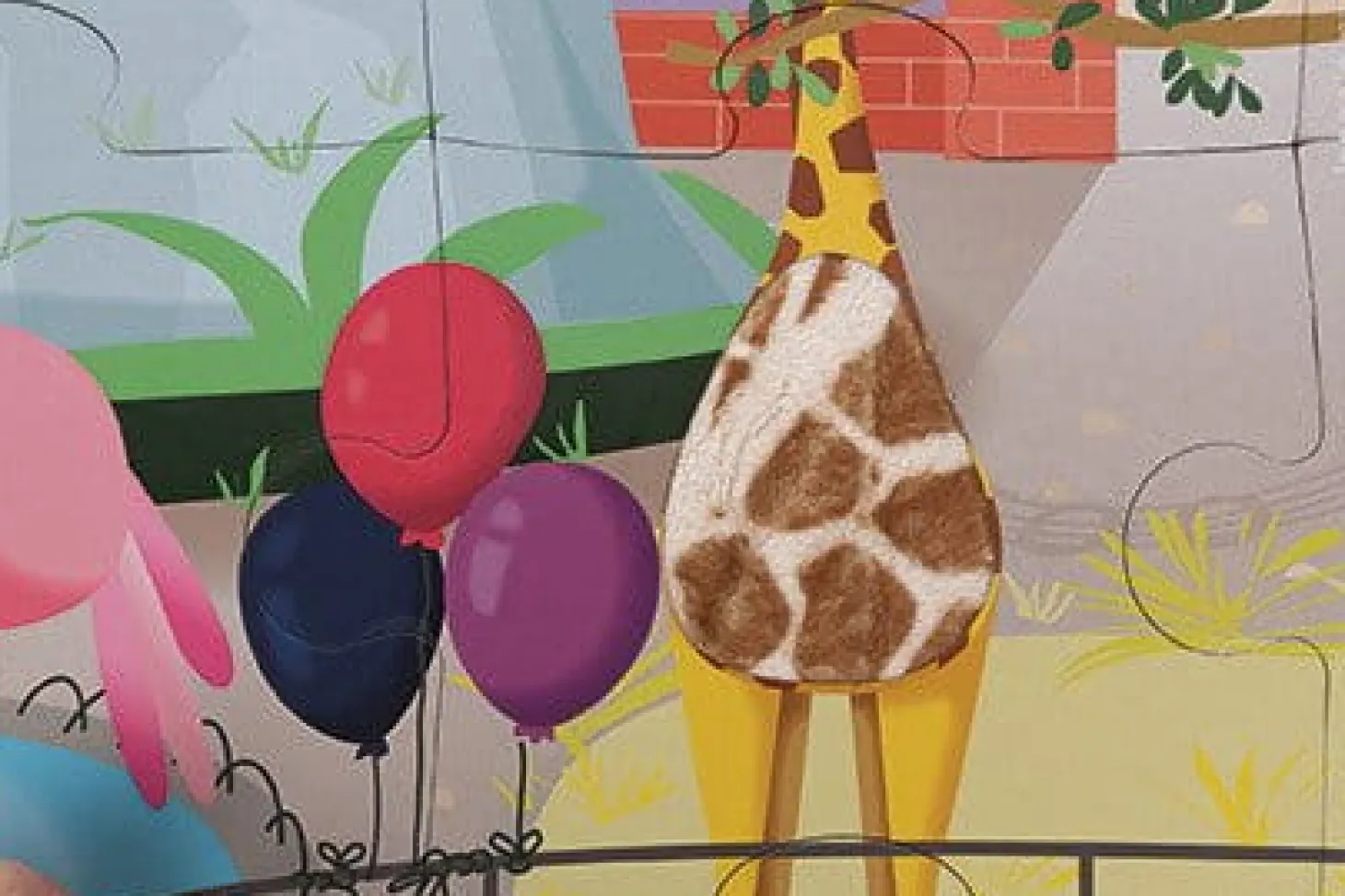 Puzzle sensoryczne 20 elementów Wycieczka do zoo