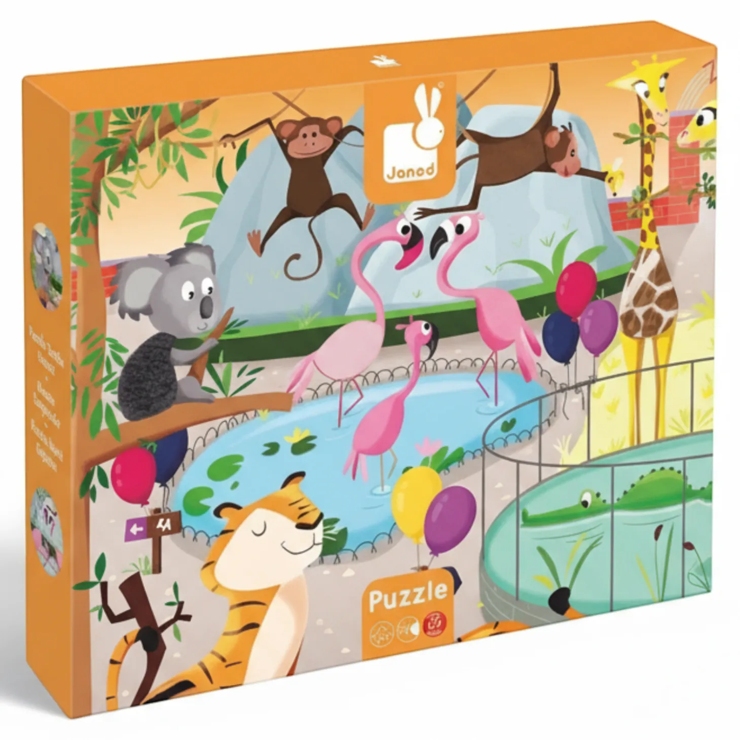 Puzzle sensoryczne 20 elementów Wycieczka do zoo