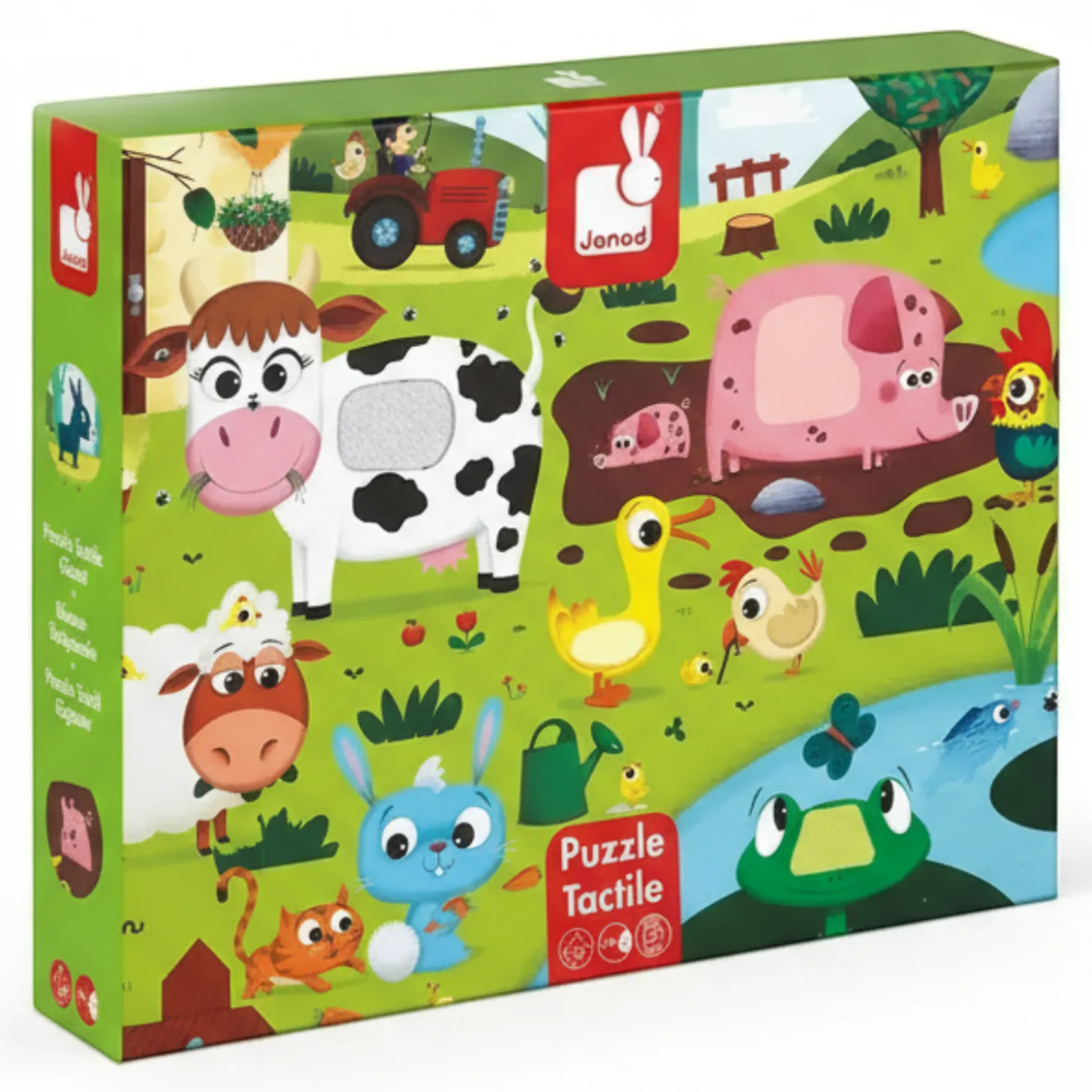Puzzle sensoryczne 20 elementów Farma