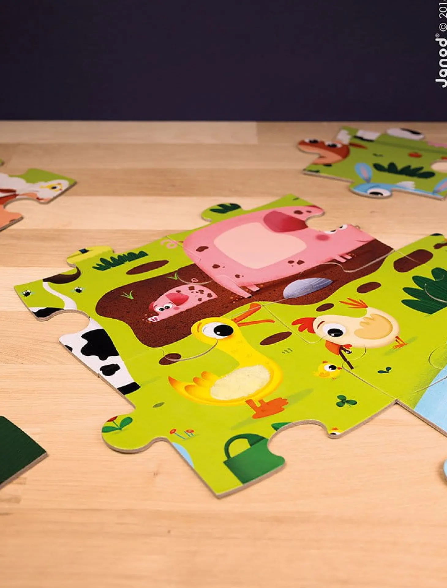 Puzzle sensoryczne 20 elementów Farma