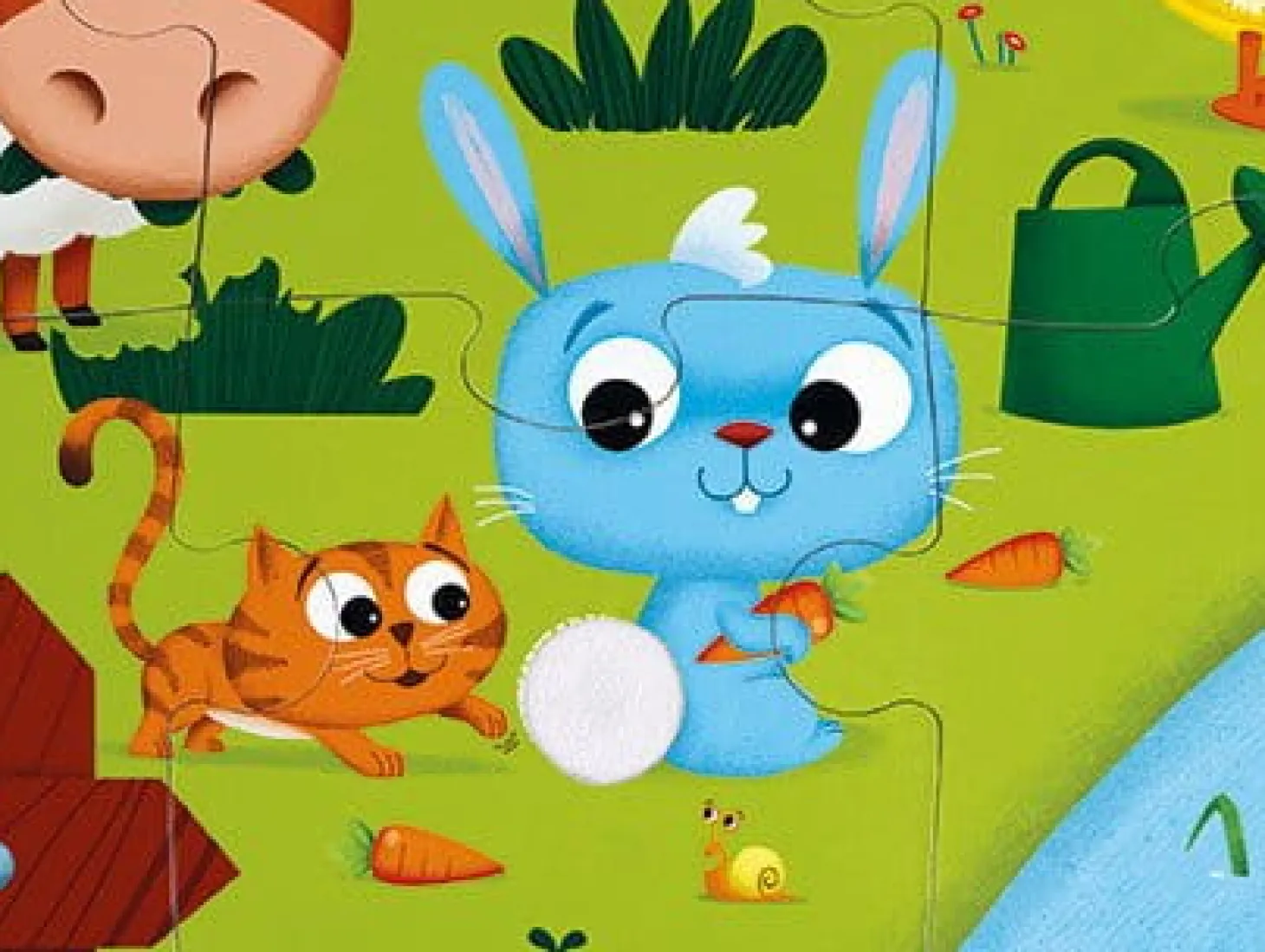 Puzzle sensoryczne 20 elementów Farma