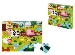 Puzzle sensoryczne 20 elementów Farma
