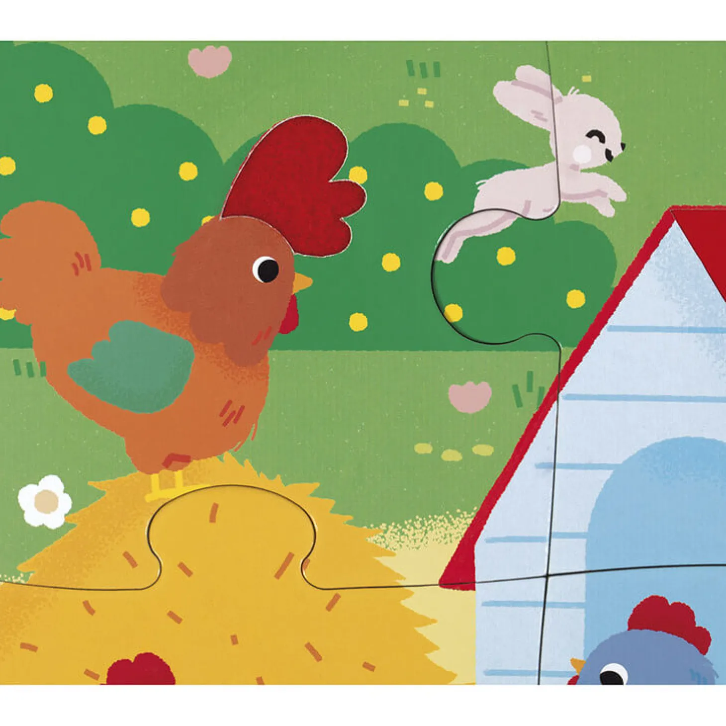 Puzzle sensoryczne Farma 20 el. 2+
