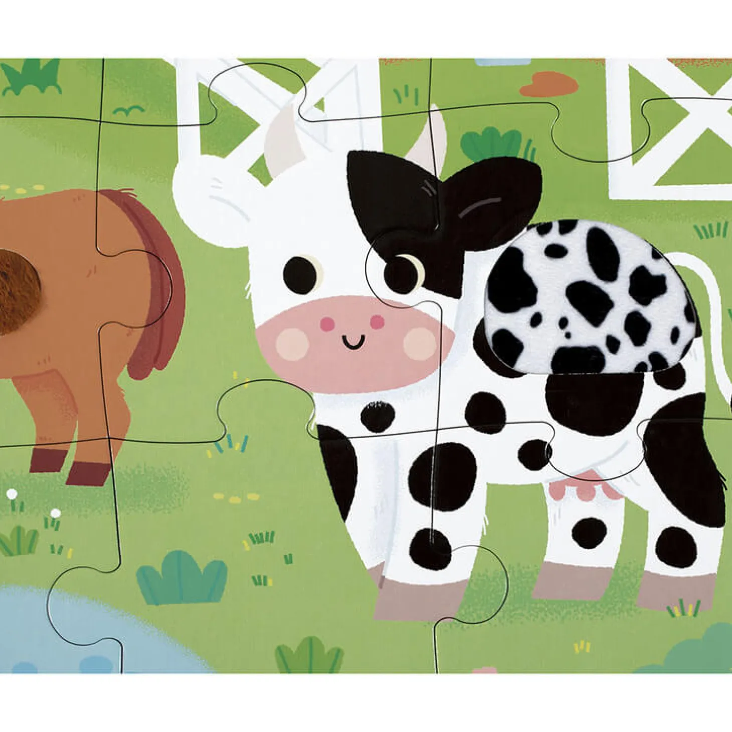 Puzzle sensoryczne Farma 20 el. 2+