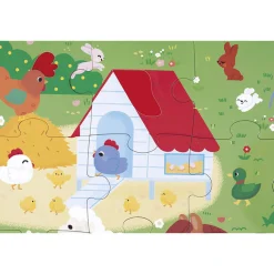Puzzle sensoryczne Farma 20 el. 2+