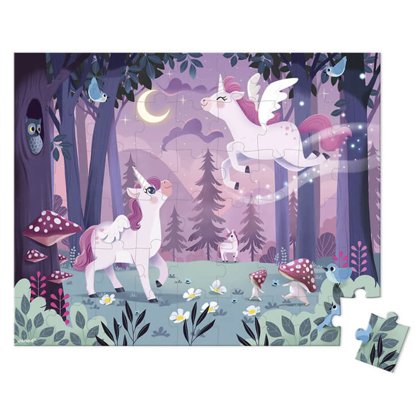 Puzzle w walizce Jednorożce 54 elementy 5+