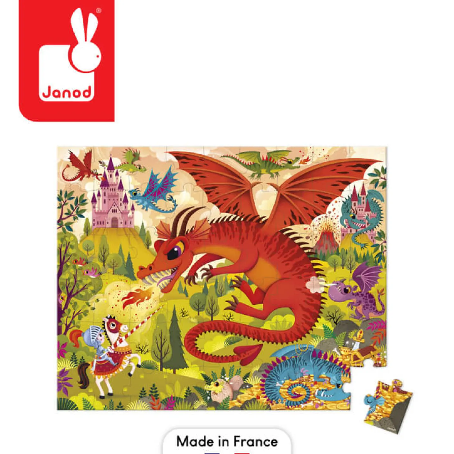 Puzzle w walizce Królestwo smoków 54 elementy 5+