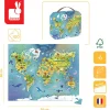 Puzzle w walizce Mapa świata 100 elementów 6+