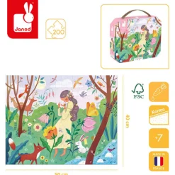 Puzzle w walizce Matka natura 200 elementów