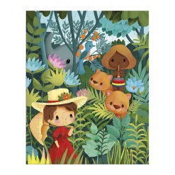 Puzzle w walizce Obraz inspirowany twórczością Rousseau 100 elementów 6+