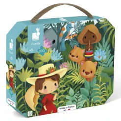 Puzzle w walizce Obraz inspirowany twórczością Rousseau 100 elementów 6+