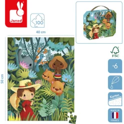 Puzzle w walizce Obraz inspirowany twórczością Rousseau 100 elementów 6+