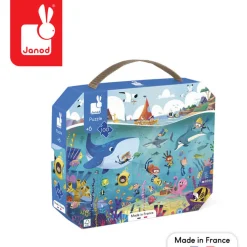 Puzzle w walizce Podwodny świat 100 elementów 6+