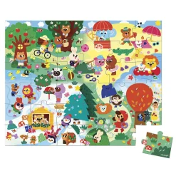 Puzzle w walizce 4 pory roku 36 elementów 4+