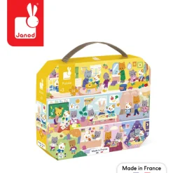 Puzzle w walizce Rytm dnia 24 elementy 3+
