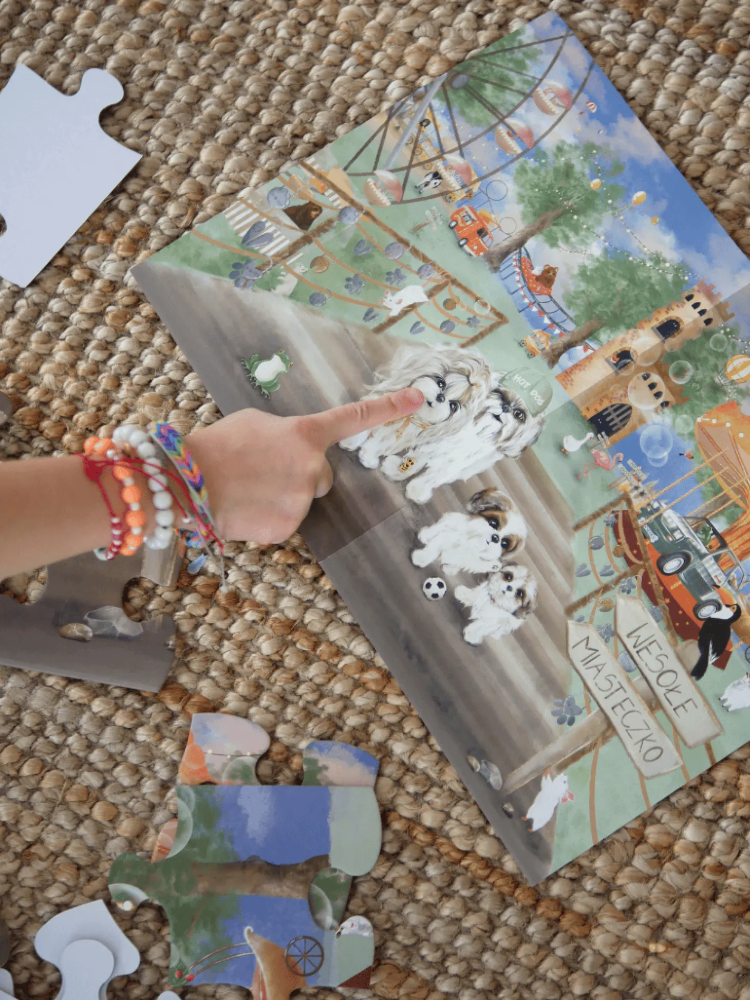 Puzzle XL prezentowe 48 elementów "Wesołe Miasteczko"