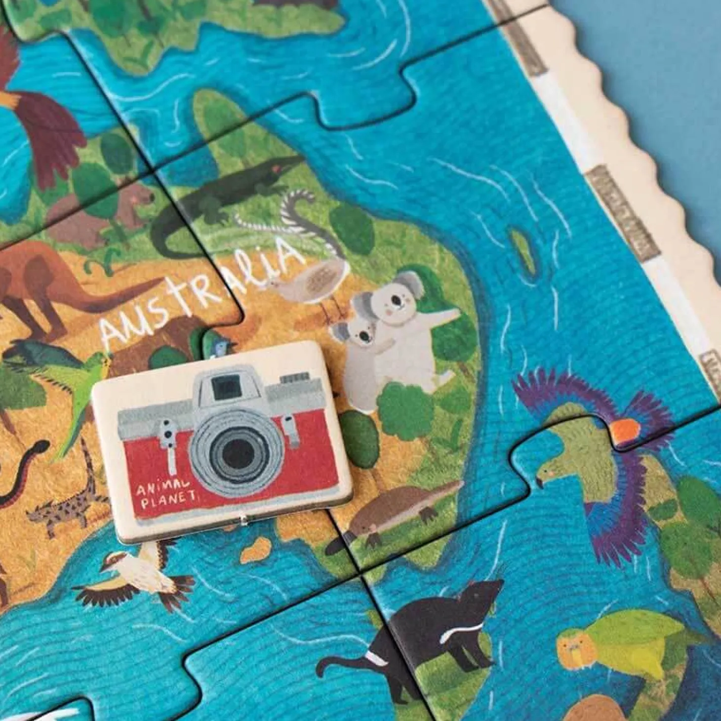 Puzzle z grą obserwacyjną Animal Planet