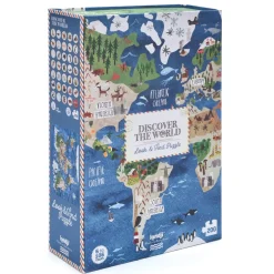 Puzzle z grą obserwacyjną Odkryj Świat