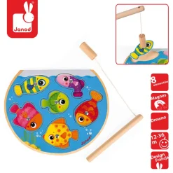Puzzle z magnesami Szybkie rybki z wędką