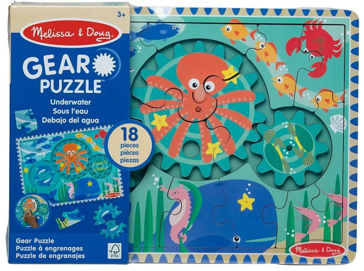 Puzzle z zębatkami Podwodny świat