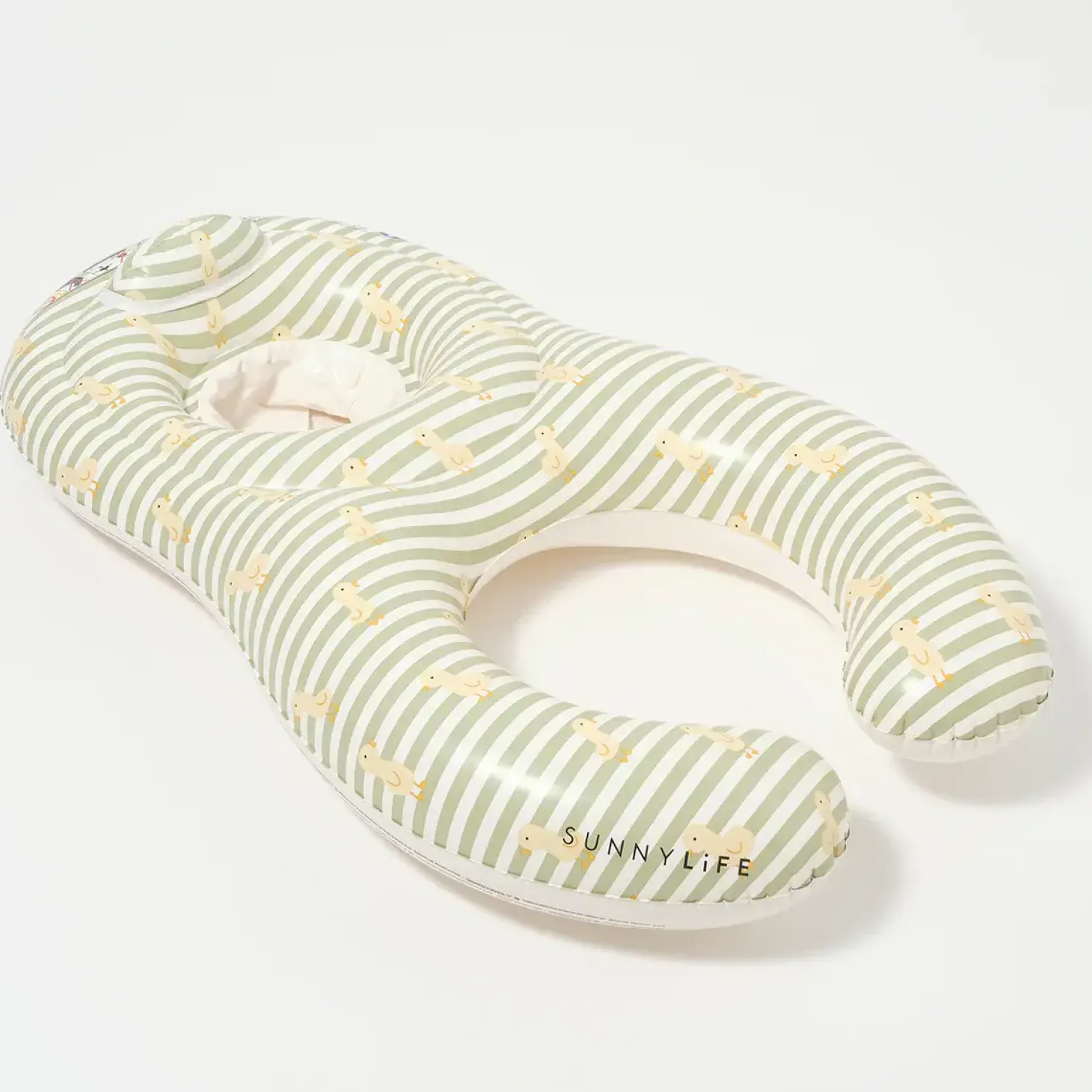Pływający fotelik dla niemowląt Duck Sage Stripe