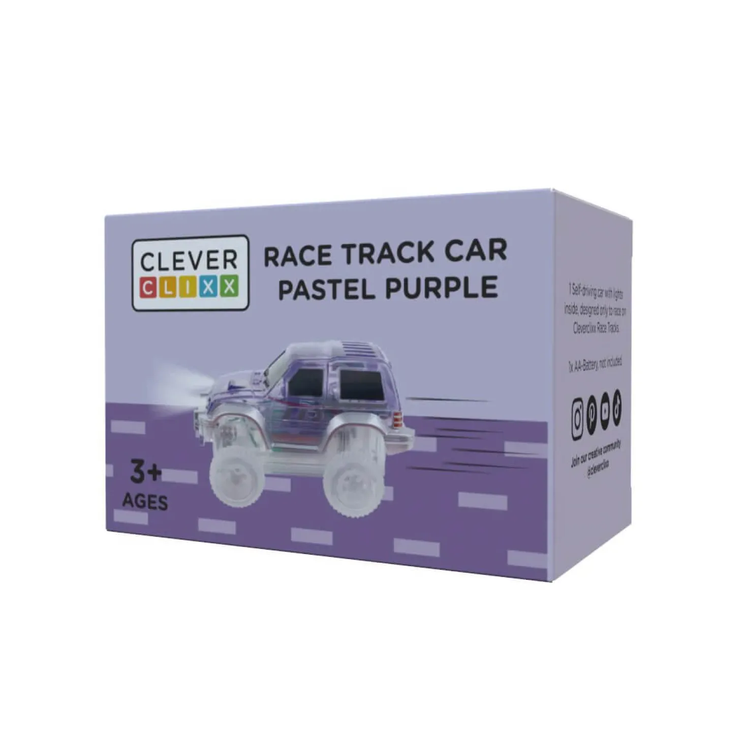 Race Track Car Pastel Purple