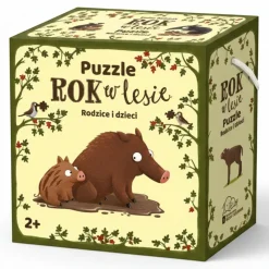 Rok w lesie PUZZLE. Rodzice i dzieci