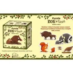 Rok w lesie PUZZLE. Rodzice i dzieci