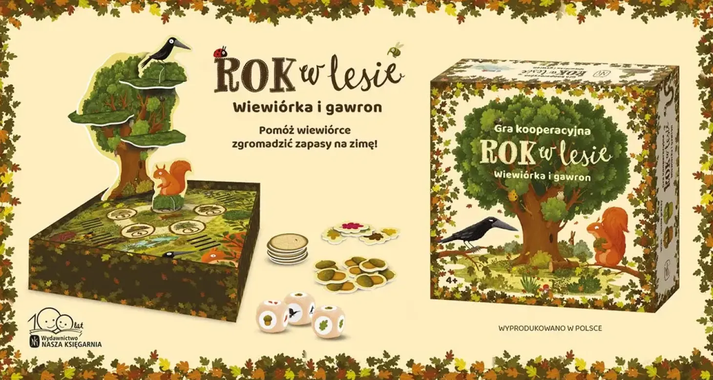 Rok w lesie. Wiewiórka i gawron