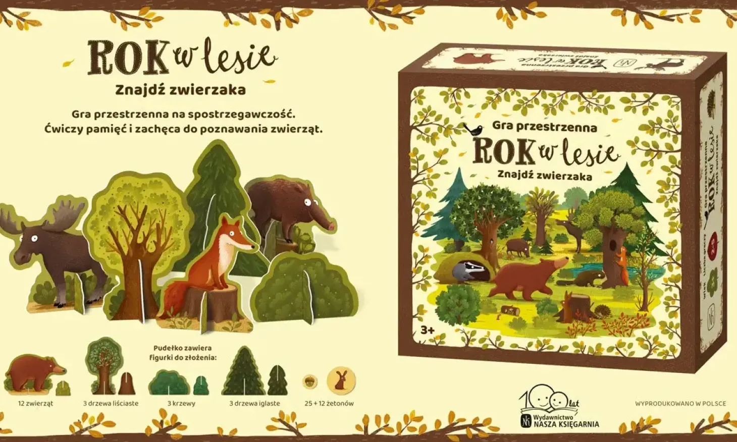 Rok w lesie. Znajdź zwierzaka