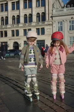 Rolki z podświetlanymi kółkami - cherry blush