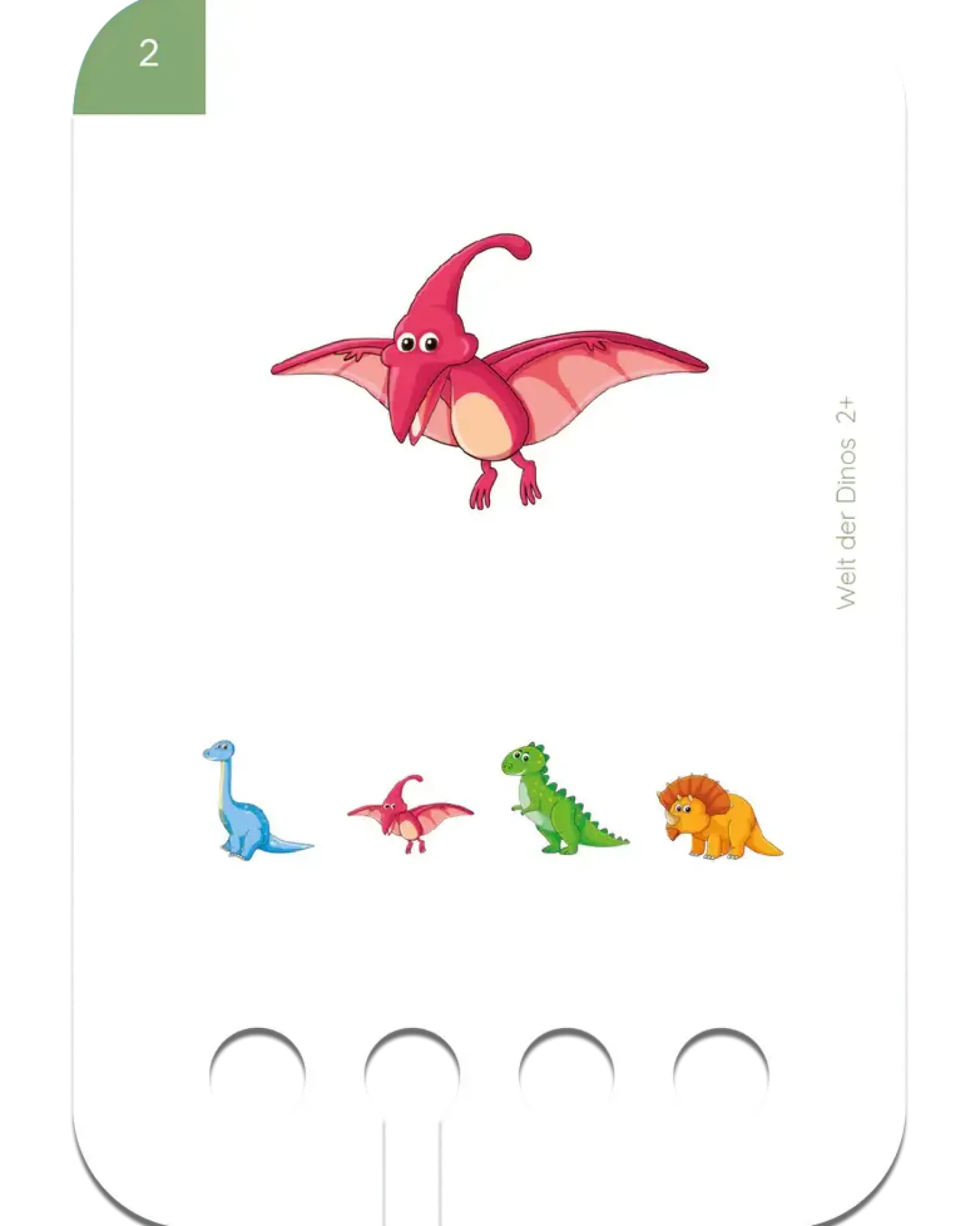 Rozpoznawanie Dinozaurów. Karty WiemTo dla dzieci 2+