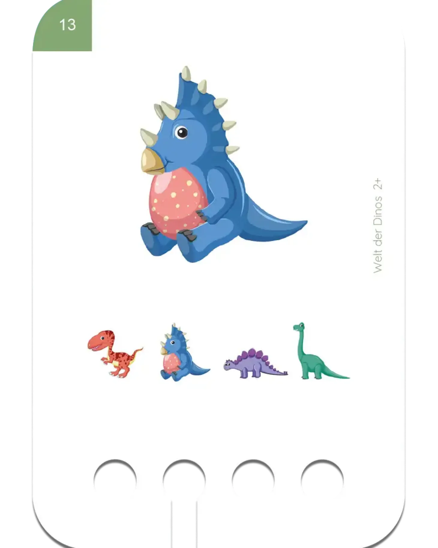Rozpoznawanie Dinozaurów. Karty WiemTo dla dzieci 2+