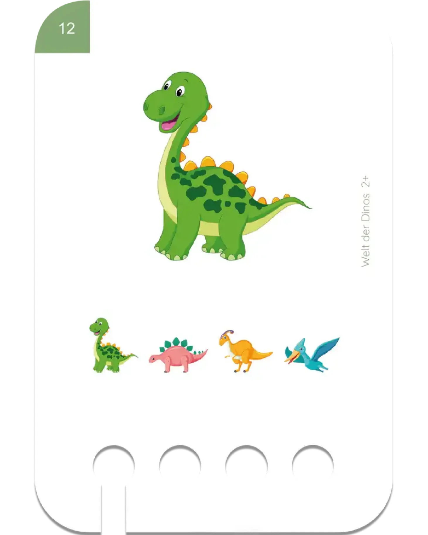 Rozpoznawanie Dinozaurów. Karty WiemTo dla dzieci 2+