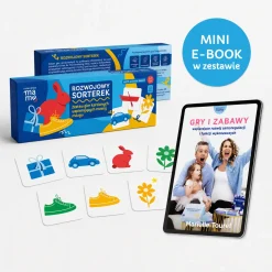 Rozwojowy sorterek - zestaw gier karcianych + mini e-book 2+
