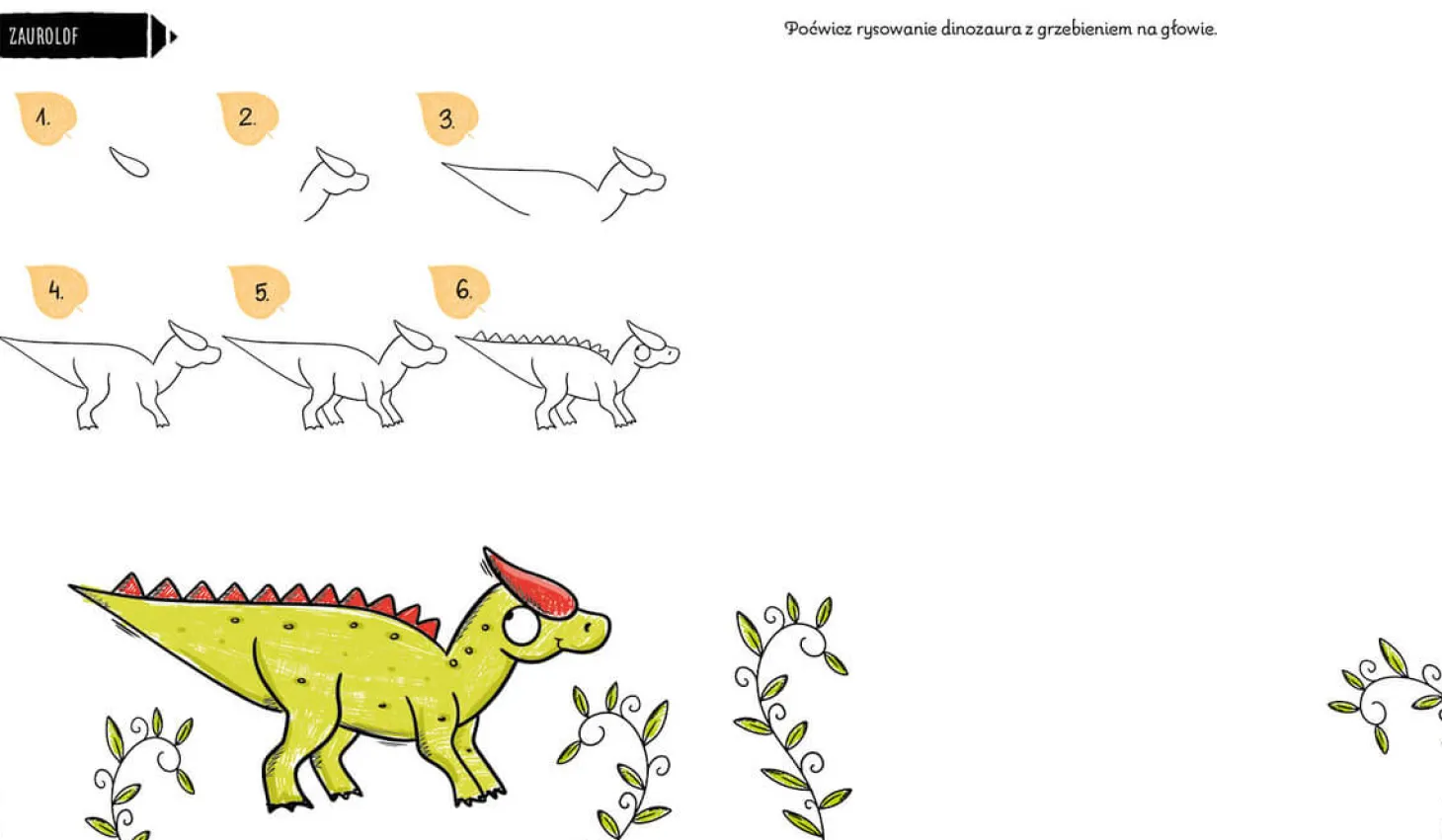 Rysowanie krok po kroku. Dinozaury