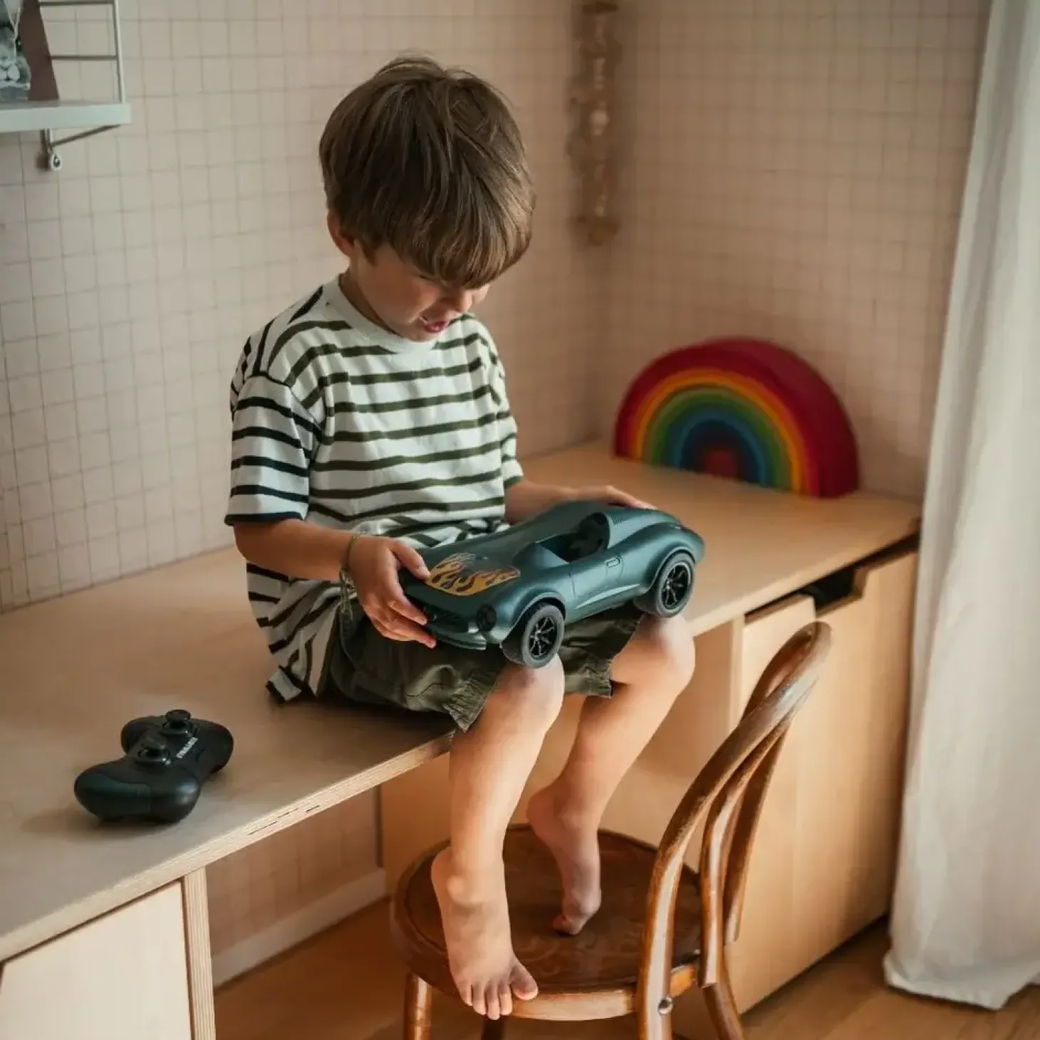 Samochód zdalnie sterowany KIDYCAR - zielony