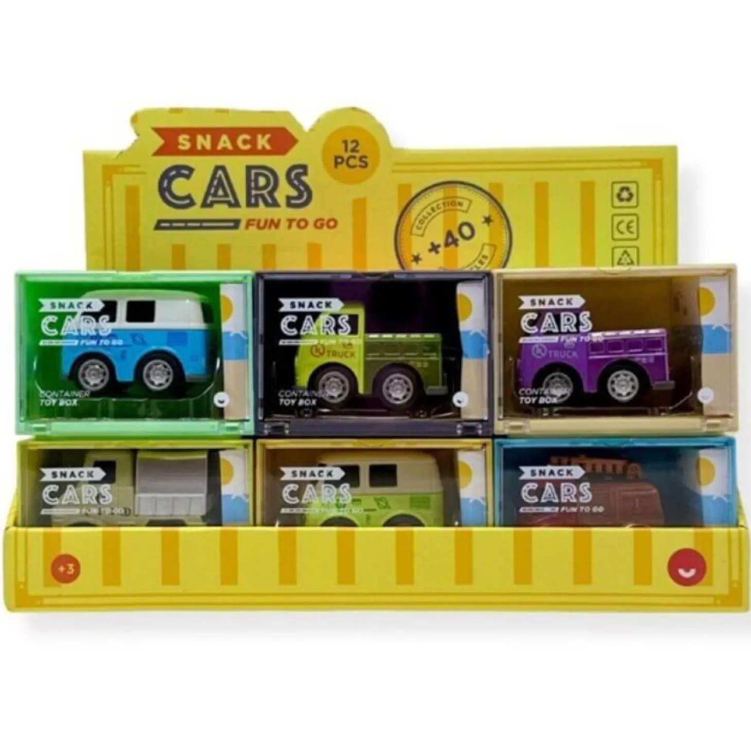 Samochodzik Snack Cars seria 3: kampery, pickupy i ciężarówki, 1szt.