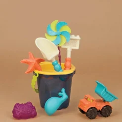 Sands Ahoy! – wiaderko z akcesoriami do piasku NIEBIESKIE