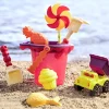 Sands Ahoy! – wiaderko z akcesoriami do piasku CZERWONE