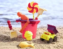 Sands Ahoy! – wiaderko z akcesoriami do piasku CZERWONE