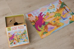 SECRET PUZZLE - puzzle z tajemnicą - DINOZAURY