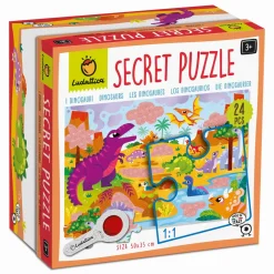 SECRET PUZZLE - puzzle z tajemnicą - DINOZAURY