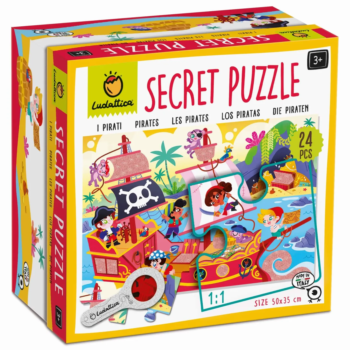 SECRET PUZZLE - puzzle z tajemnicą - STATEK PIRACKI