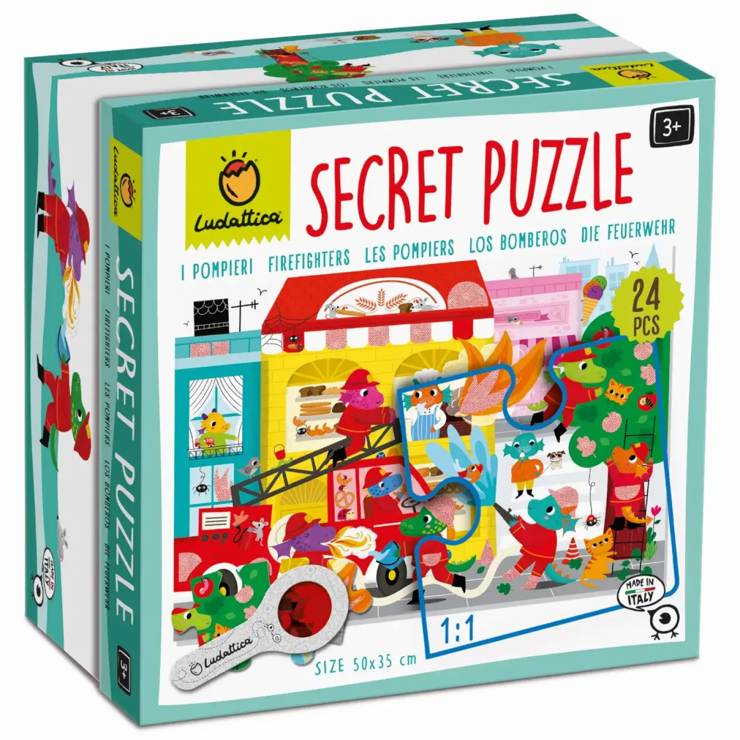 SECRET PUZZLE - puzzle z tajemnicą - STRAŻACY W AKCJI